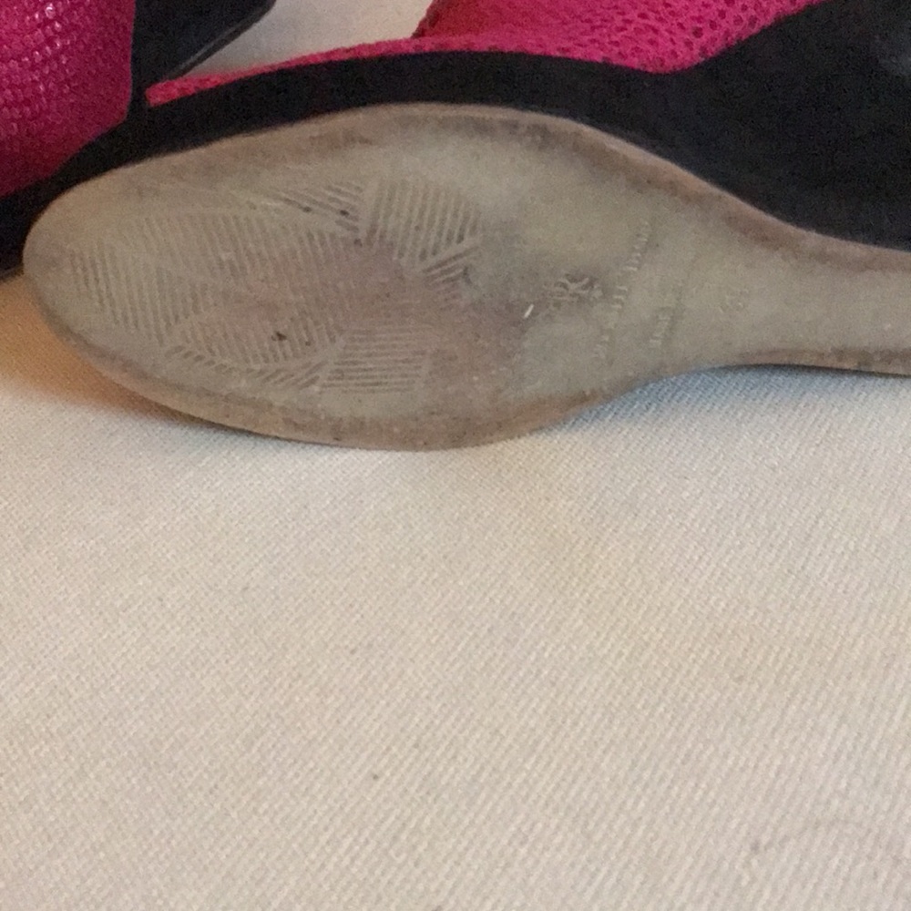 Rockwell Tharp Pink Python Peep Toe 8.5 - image 3